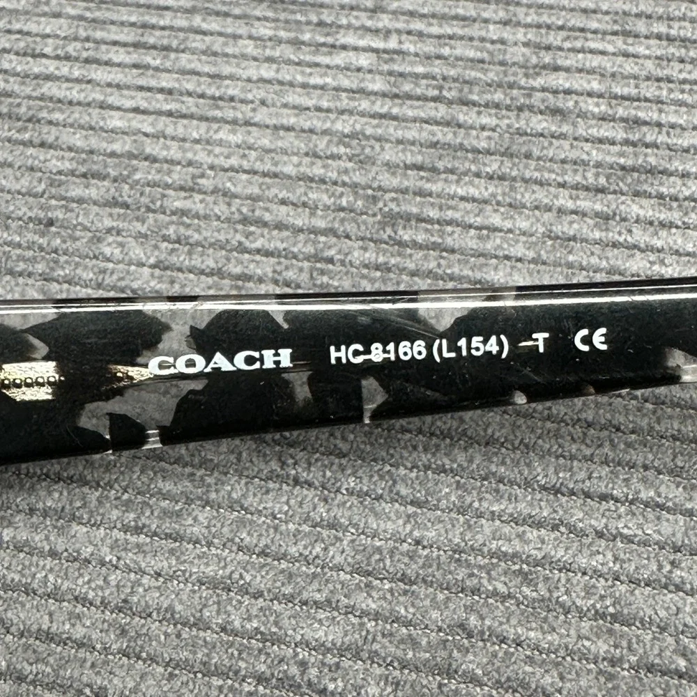 Coach HC8166 L154 Black Crystal Mosaic Butterfly Sunglasses 58-18-135